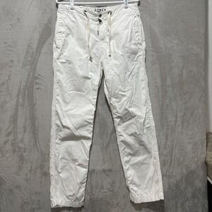 J Crew Surplus Ripstop Pant Women's Size 31 White 100% Cotton